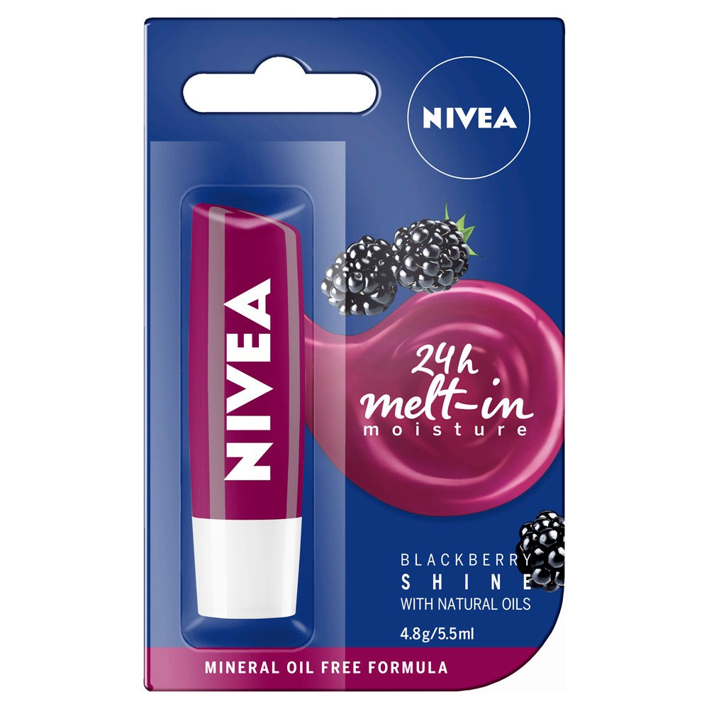 Nivea Lip Care Blackberry Shine 4.8g - Cutprice Online