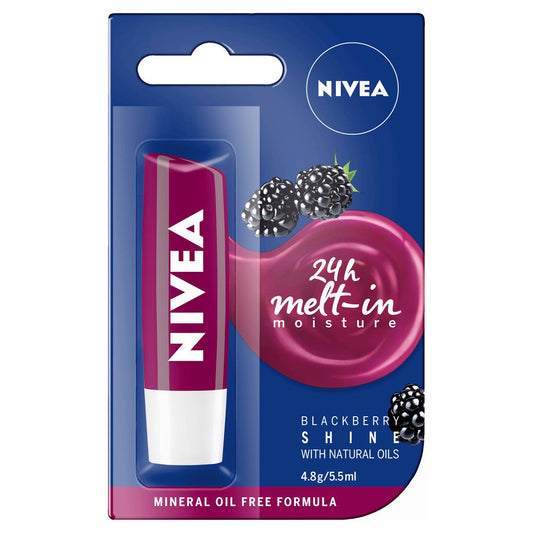 Nivea Lip Care Blackberry Shine 4.8g - Cutprice Online