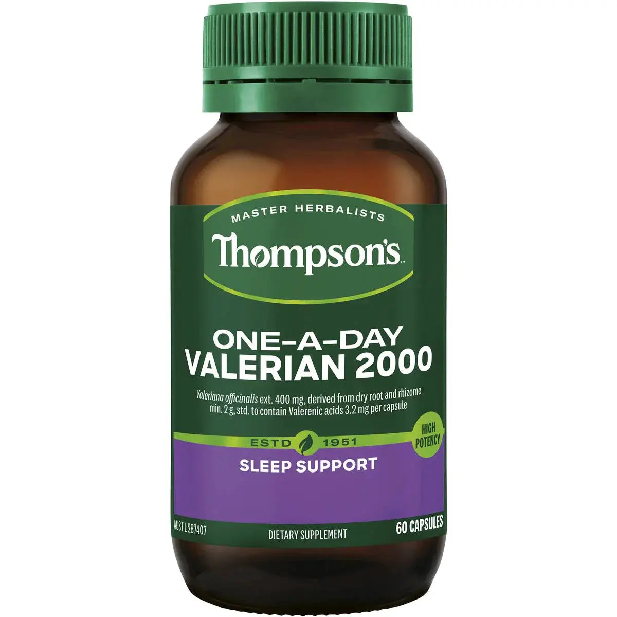 Thompsons One-A-Day Valerian 2000mg 60 Capsules THOMPSON’S