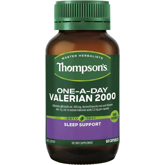 Thompsons One-A-Day Valerian 2000mg 60 Capsules THOMPSON’S