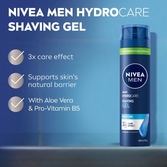 NIVEA Men Protect & Care Moisturising Shaving Gel 200ml