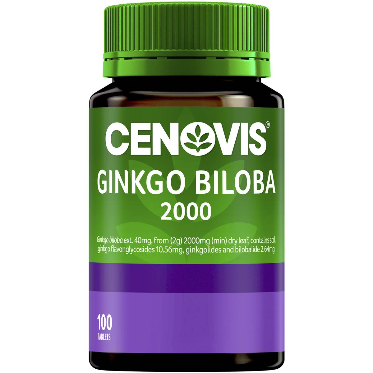 Cenovis Ginkgo Biloba 2000 100 Tablets - Cutprice Online