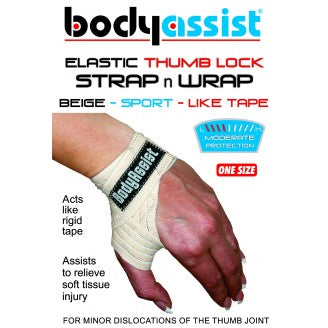 Body Assist Elastic Thumb Lock Strap Wrap - Cutprice Online