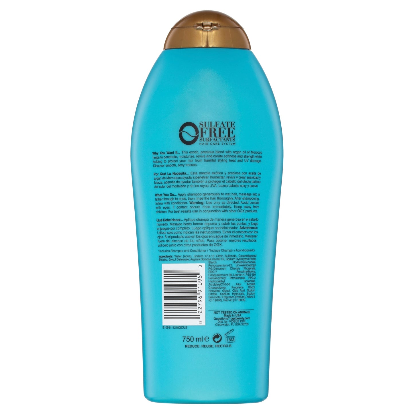 OGX Argan Oil Of Morocco Shampoo 750ml - Cutprice Online