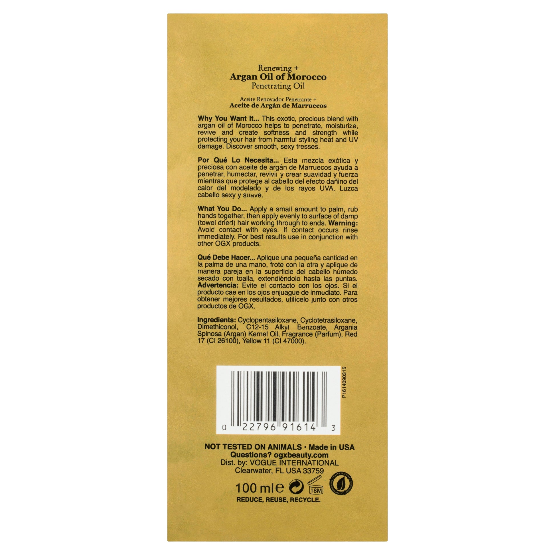 OGX Argan Oil of Morocco Penetrating Oil 100mL - Cutprice Online