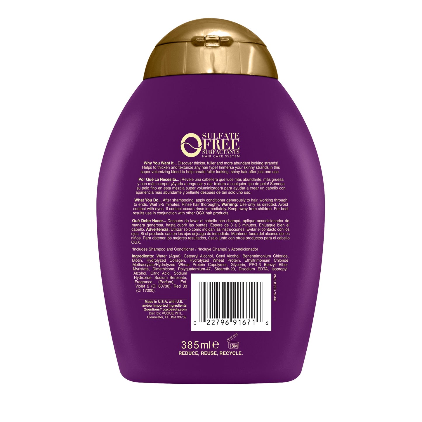 OGX Biotin & Collagen Conditioner 385ml - Cutprice Online