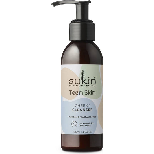 Sukin Teen Skin Cheeky Cleanser 125ml Pump - Cutprice Online