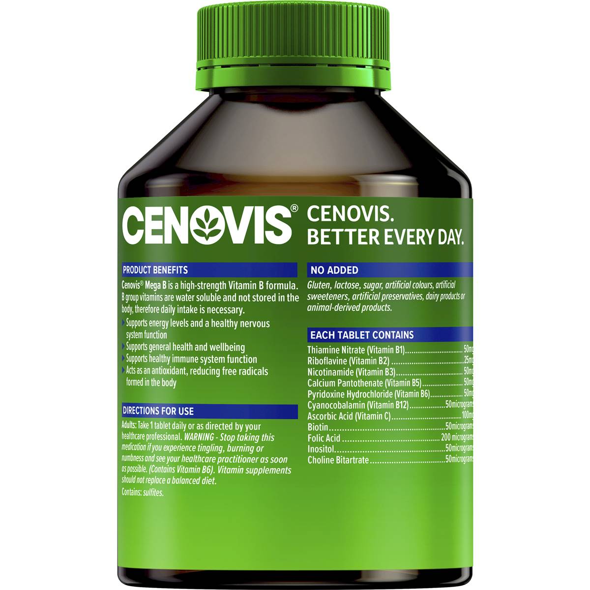 Cenovis Mega B 200 Tablets - Cutprice Online