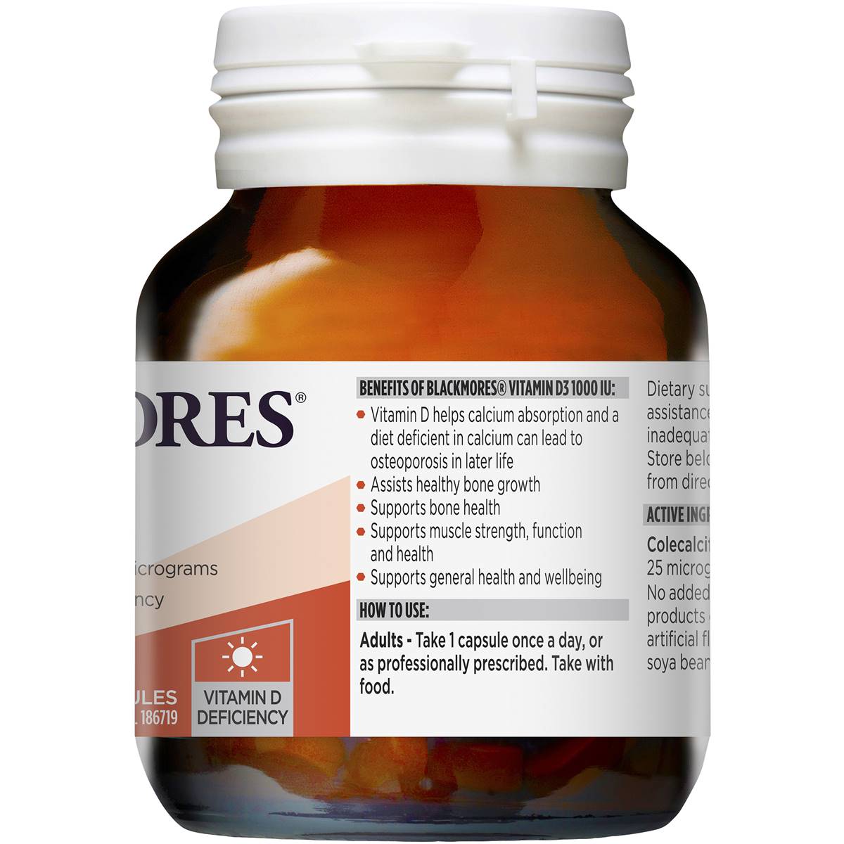 Blackmores Vitamin D3 1000IU 60 Capsules - Cutprice Online