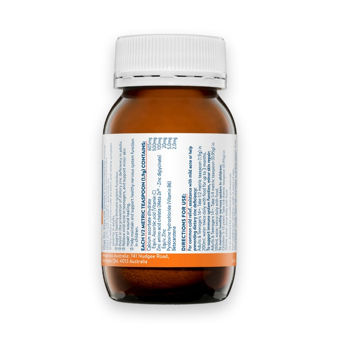 Ethical Nutrients Mega Zinc 40MG with Vitamin C Orange 95g