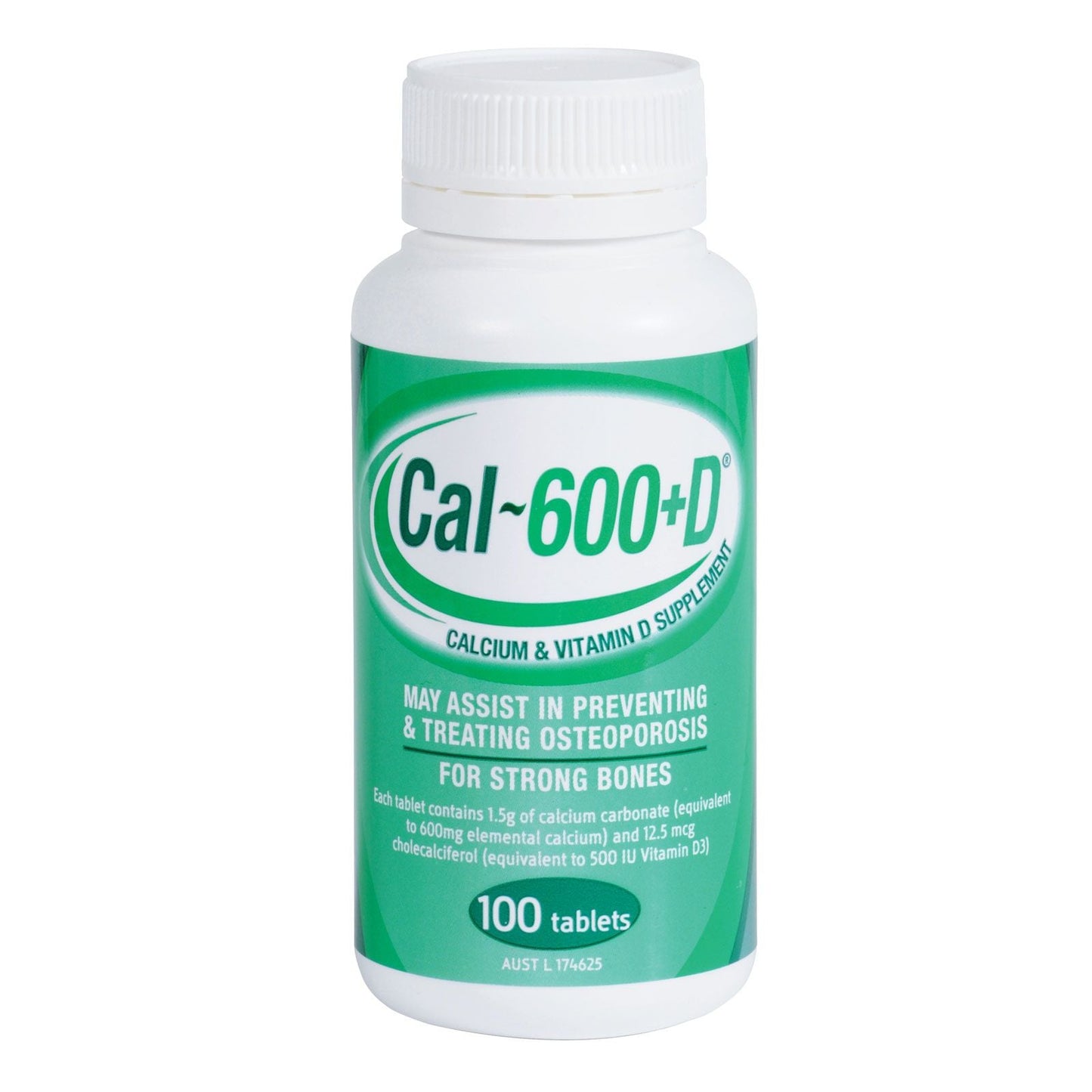 Cal-600+D Tablets X 100 (Generic for Caltrate With Vitamin D) - Cutprice Online