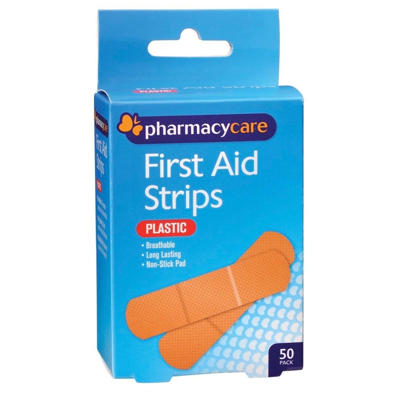 Pharmacy Care First Aid Strip Plastic 50 Pack - Cutprice Online