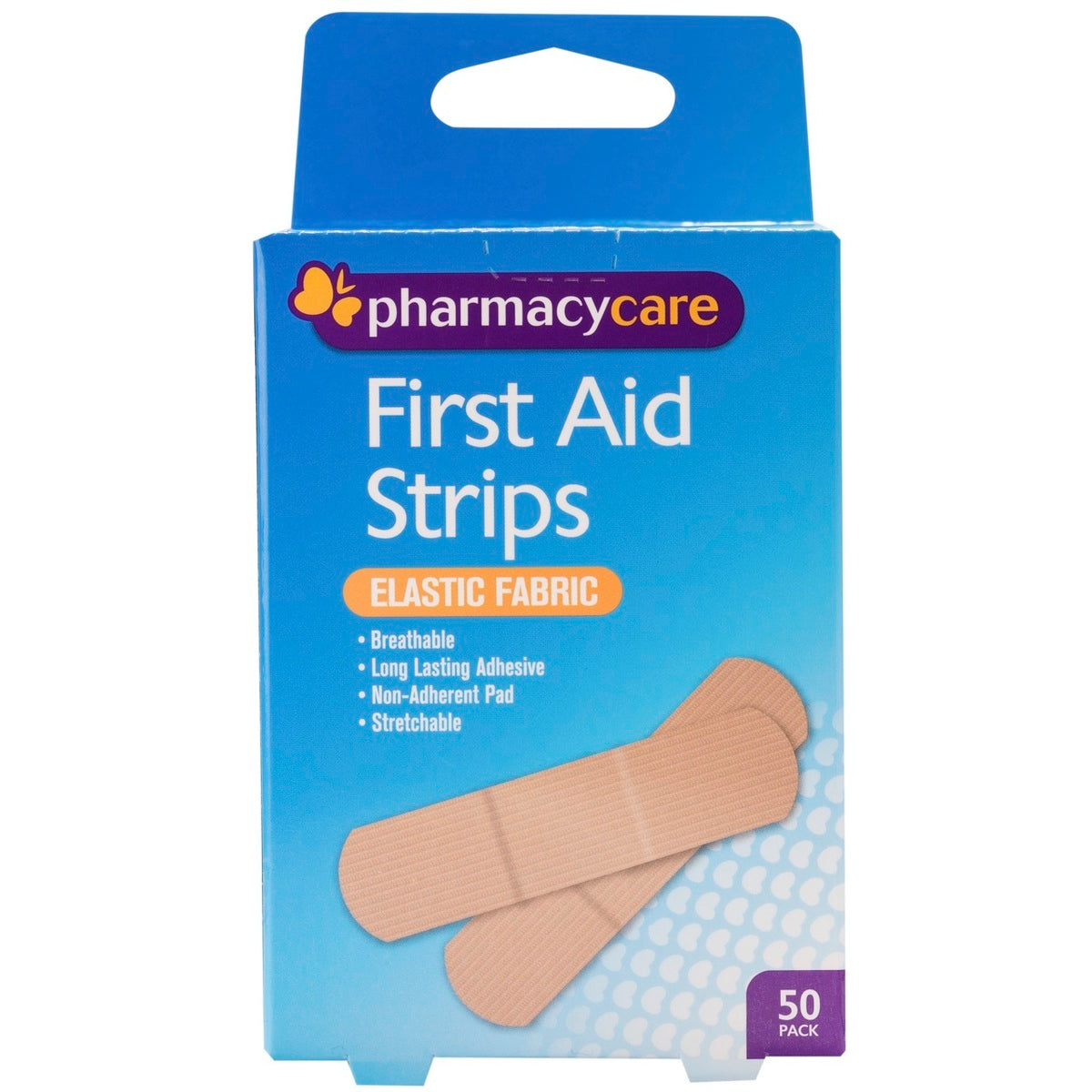 Pharmacy Care First Aid Strip Fabric Elastic 50 Pack - Cutprice Online