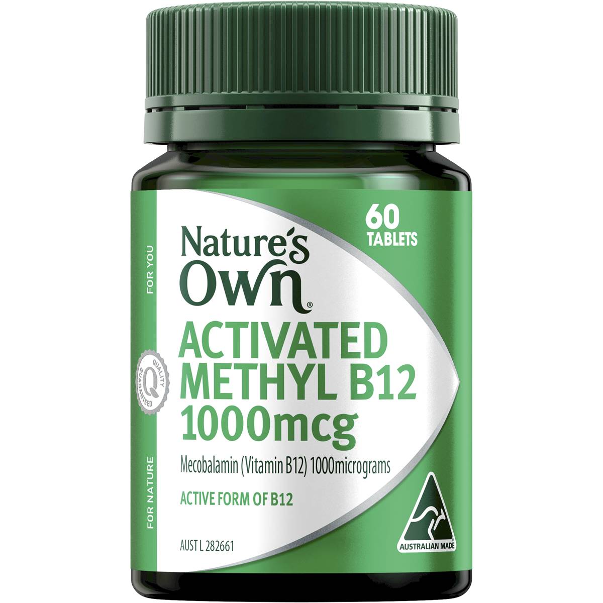 Nature's Own Activated Methyl B12 60 Tablets - Cutprice Online