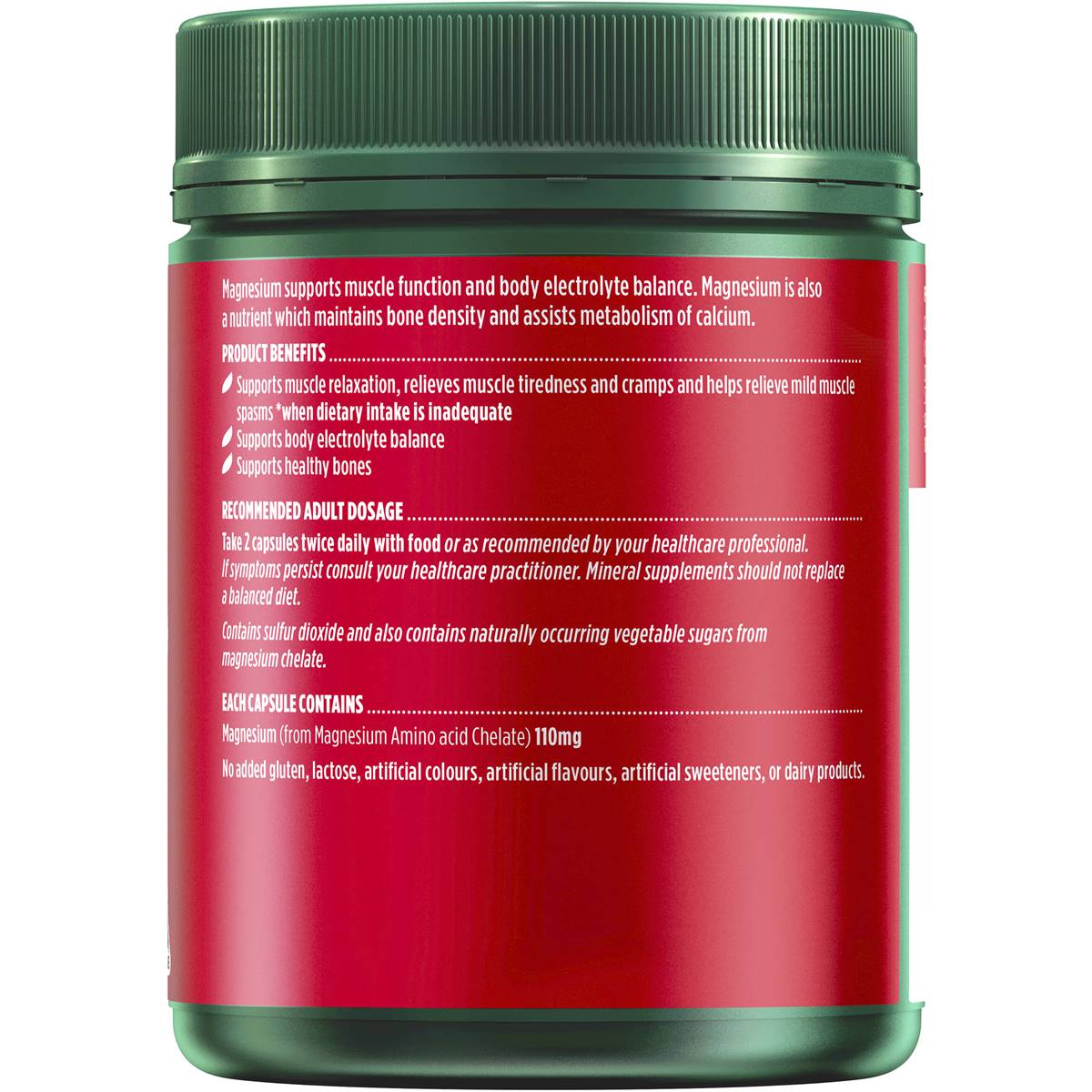 Nature's Own Magnesium Chelate 500mg Capsules 300 - Cutprice Online