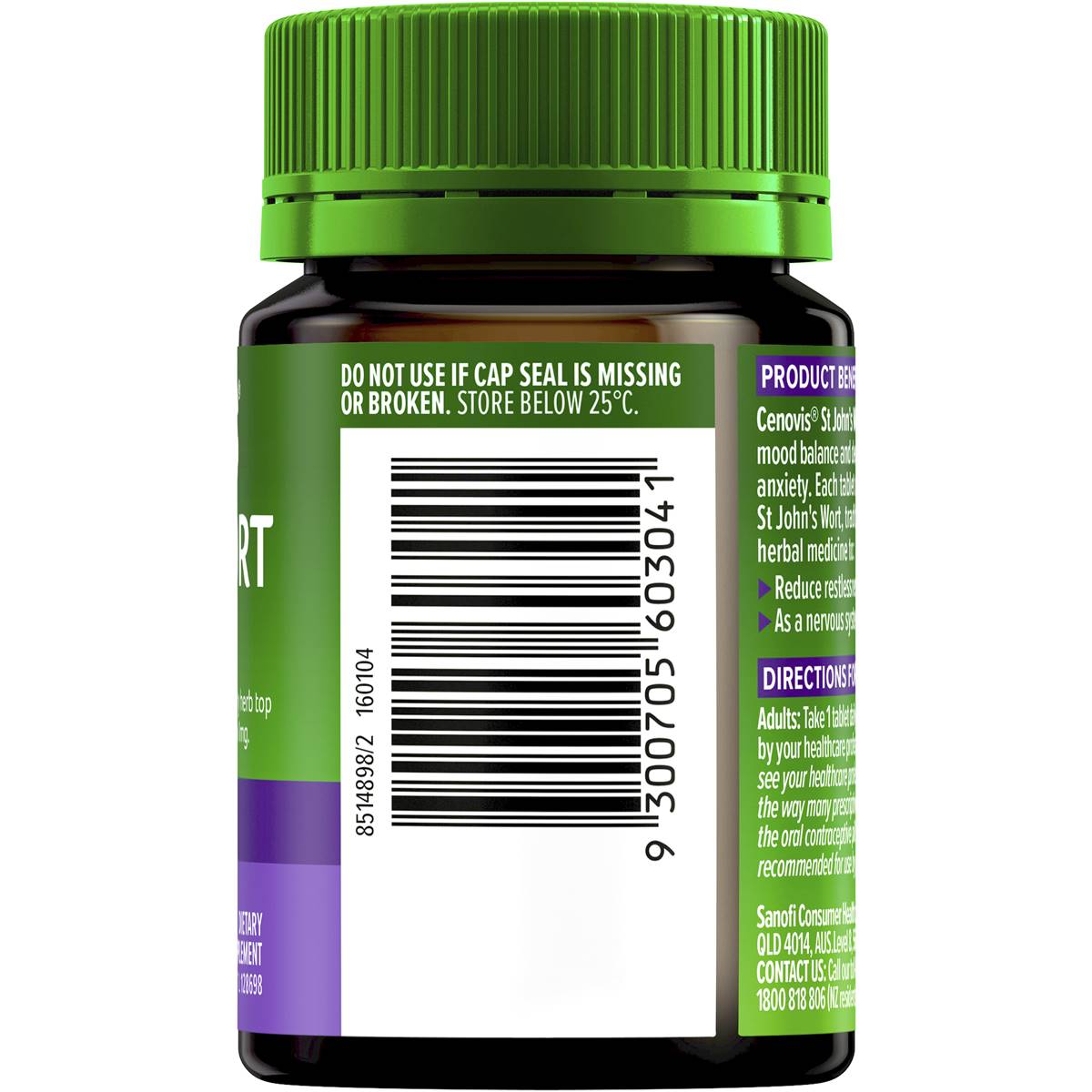 Cenovis St John's Wort 60 Tablets - Cutprice Online