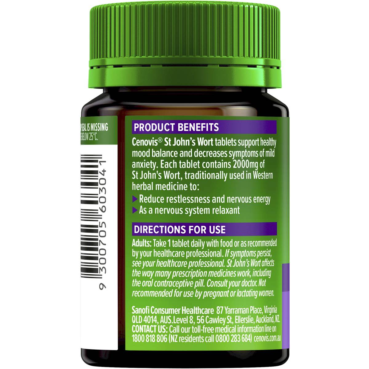Cenovis St John's Wort 60 Tablets - Cutprice Online