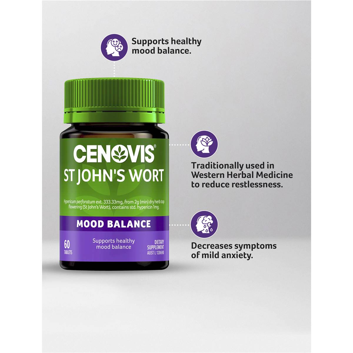 Cenovis St John's Wort 60 Tablets - Cutprice Online