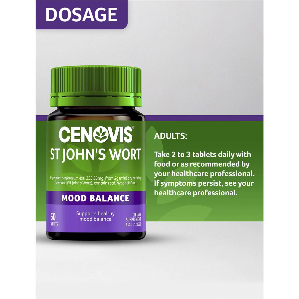Cenovis St John's Wort 60 Tablets - Cutprice Online