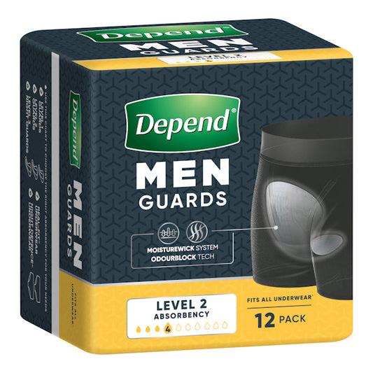 Depend Male Guards Level 2 12 Pack