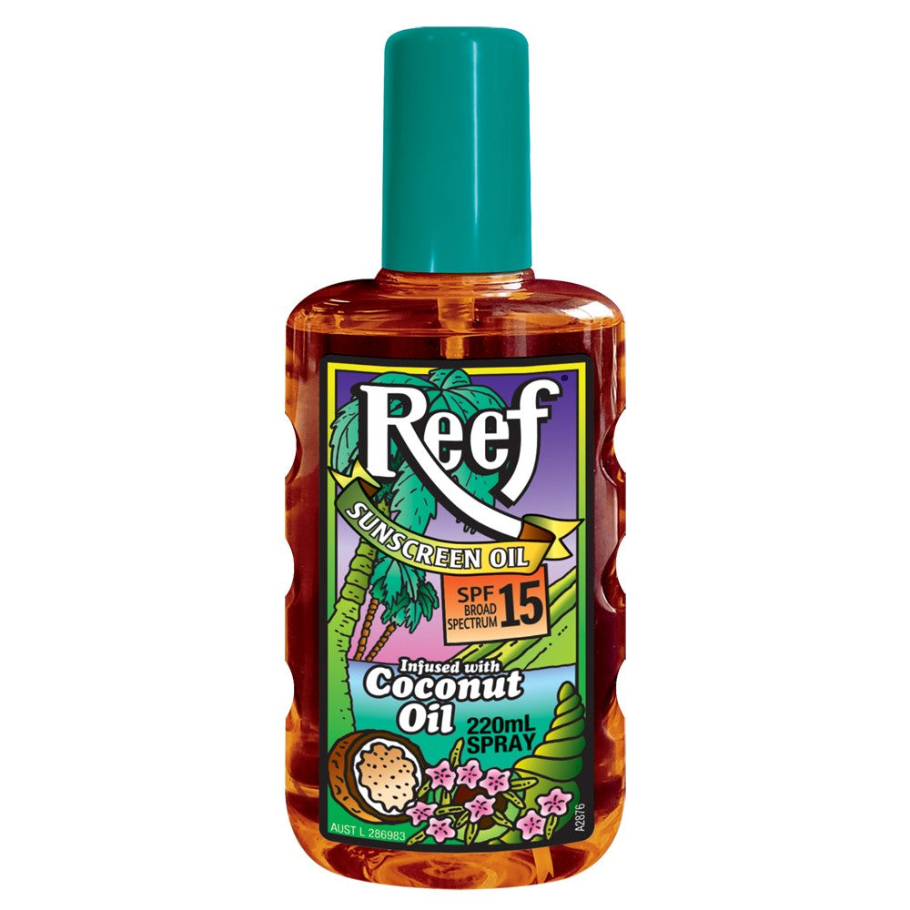Reef Coconut Oil SPF 15+ Moisturising Oil Spray 220ml - Cutprice Online