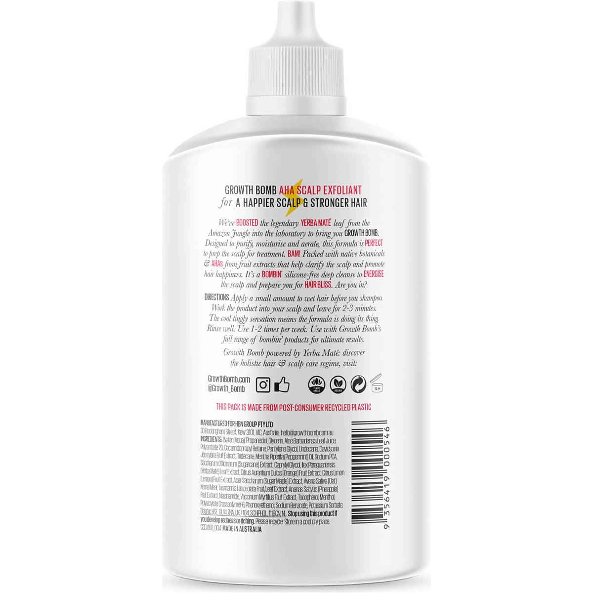 Growth Bomb Aha Scalp Exfoliant 100ml - Cutprice Online