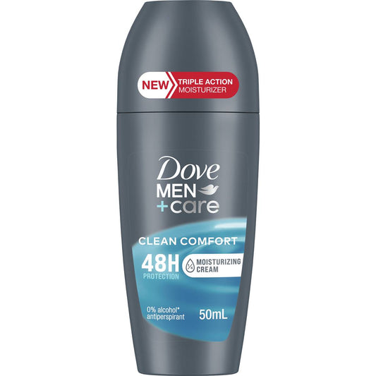 Dove Men Roll On Deodorant Clean Comfort 50ml - Cutprice Online