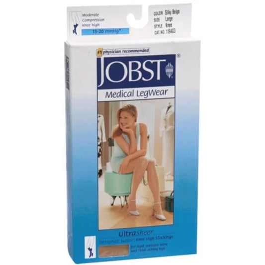 Jobst Ultrasheer Below Knee Beige/Natural - Large 15-20 - Cutprice Online
