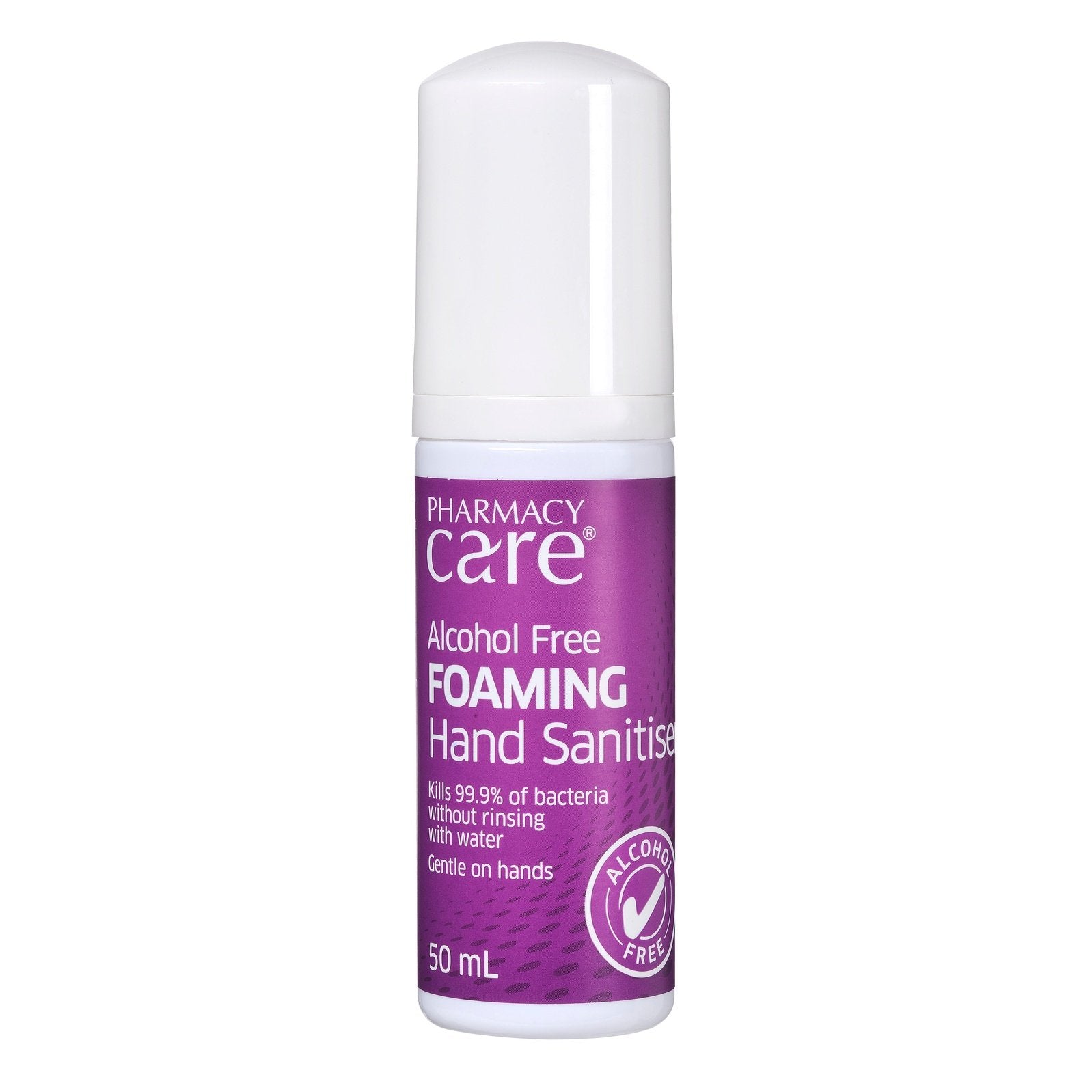 Pharmacy Care Alcohol Free Foaming Hand Sanitiser  50mL - Cutprice Online