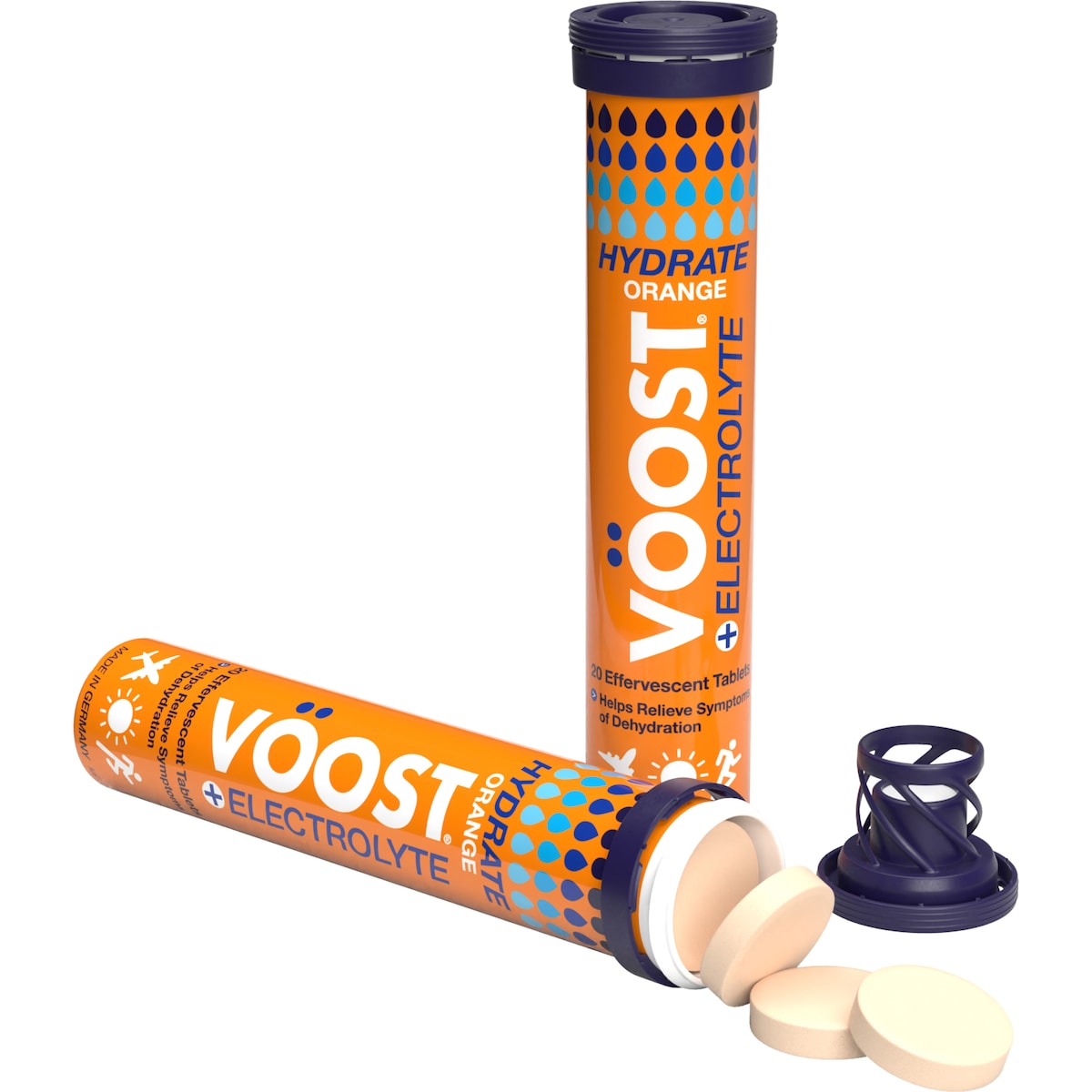 VOOST Hydrate Orange + Electrolyte Effervescent Tablets 40 pack