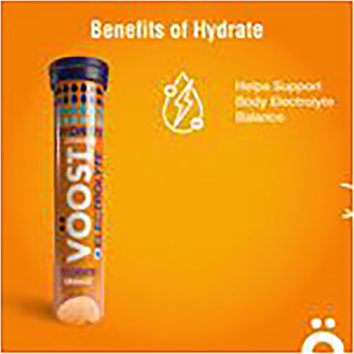 VOOST Hydrate Orange + Electrolyte Effervescent Tablets 40 pack