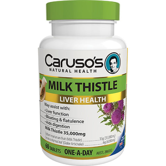 Caruso's Natural Health One a Day Milk Thistle 60 Tablets - Cutprice Online