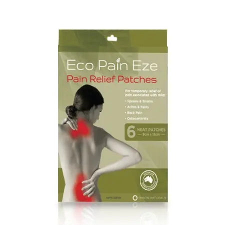Byron Naturals Eco Pain Heat Patches 6 BYRON NATURALS