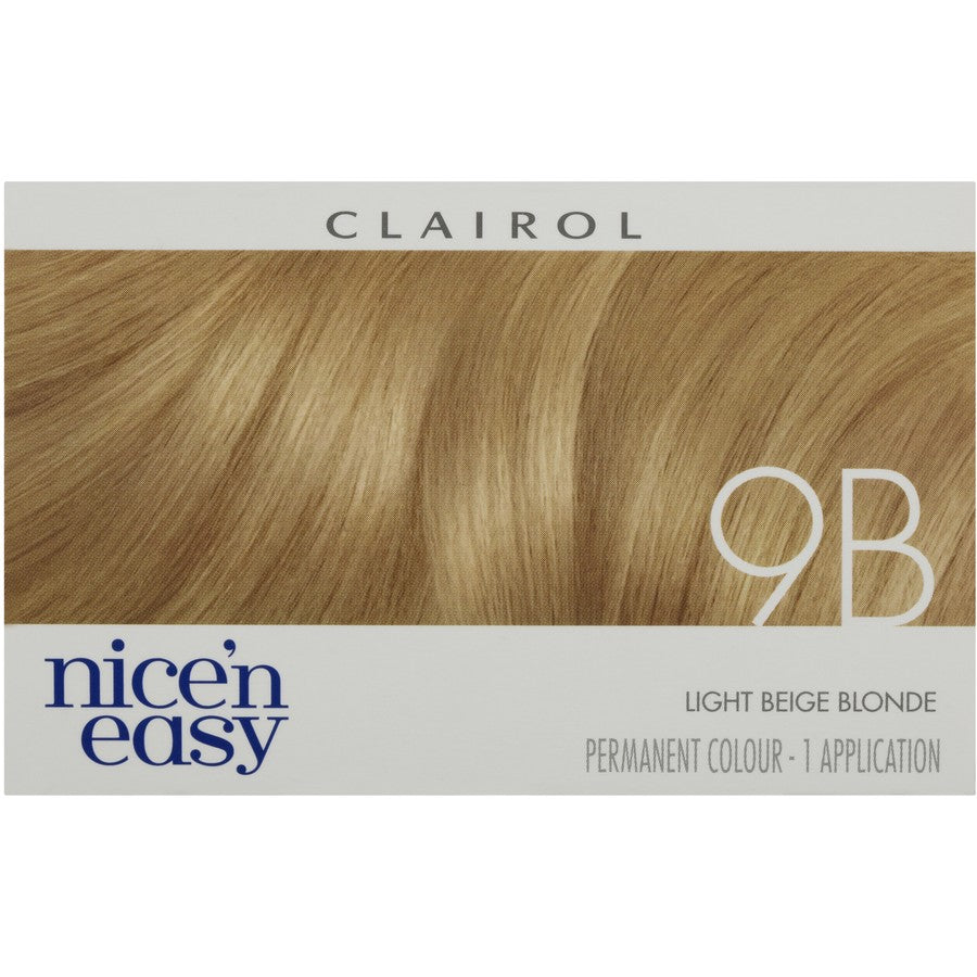 Clairol Nice & Easy 9B Light Beige Blonde Hair Colour - Cutprice Online