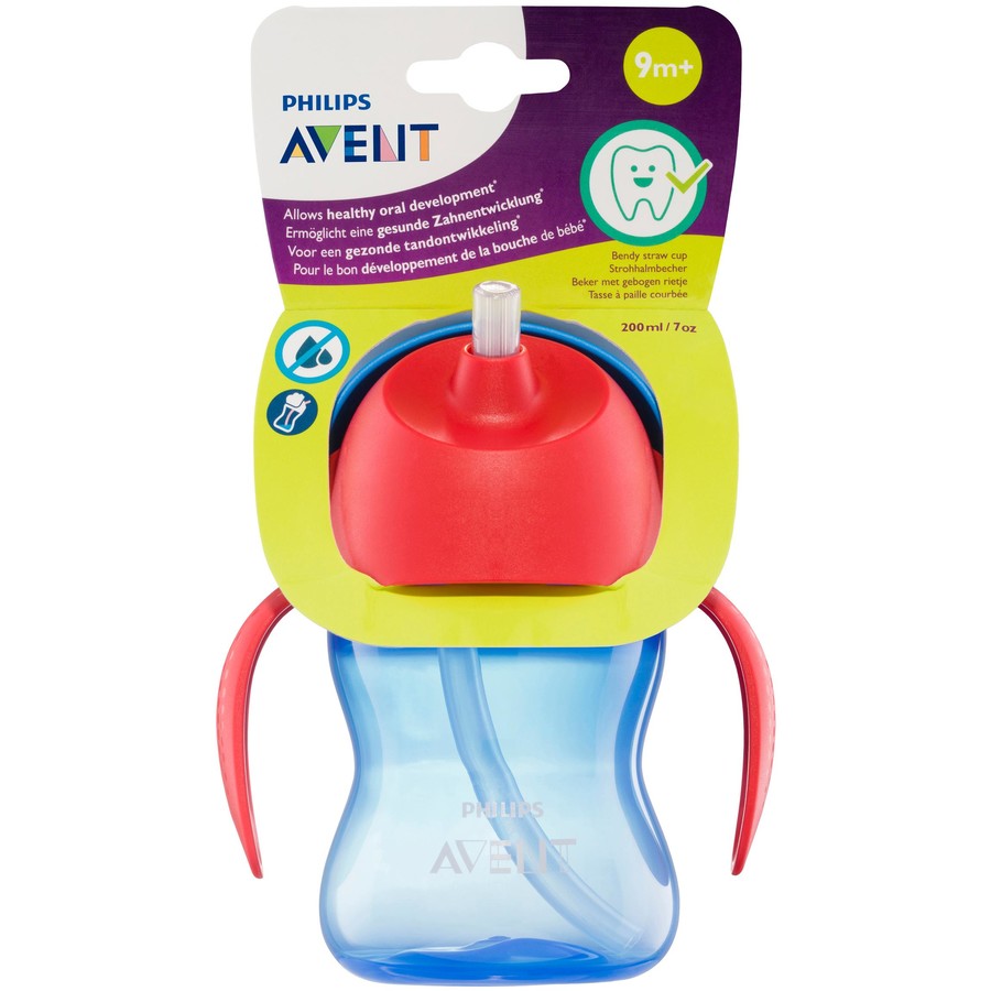 Avent Bendy Straw Cup With Handles 200ml - Cutprice Online