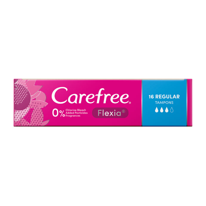 Carefree Tampons Flexia Regular 16 Pack - Cutprice Online