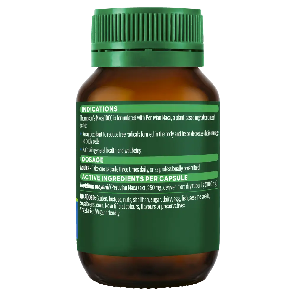 Thompson’s Maca 1000 60 Capsules THOMPSON'S