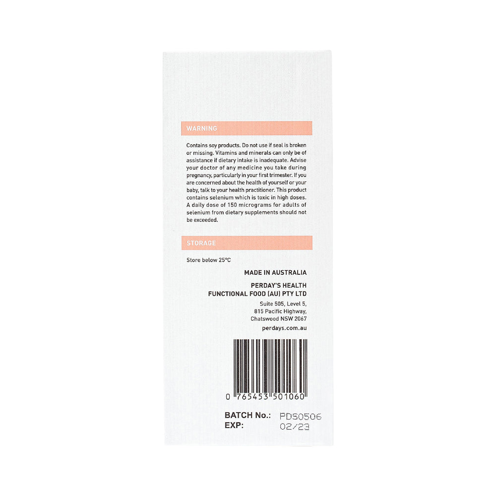 Perdays Pregnancy Key Essentials & Dha 60c