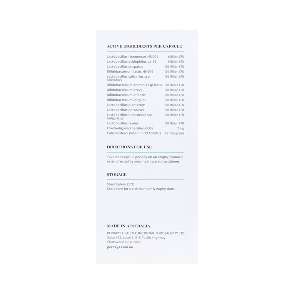 Perdays Probiotic 360 & Vitamin D 30c