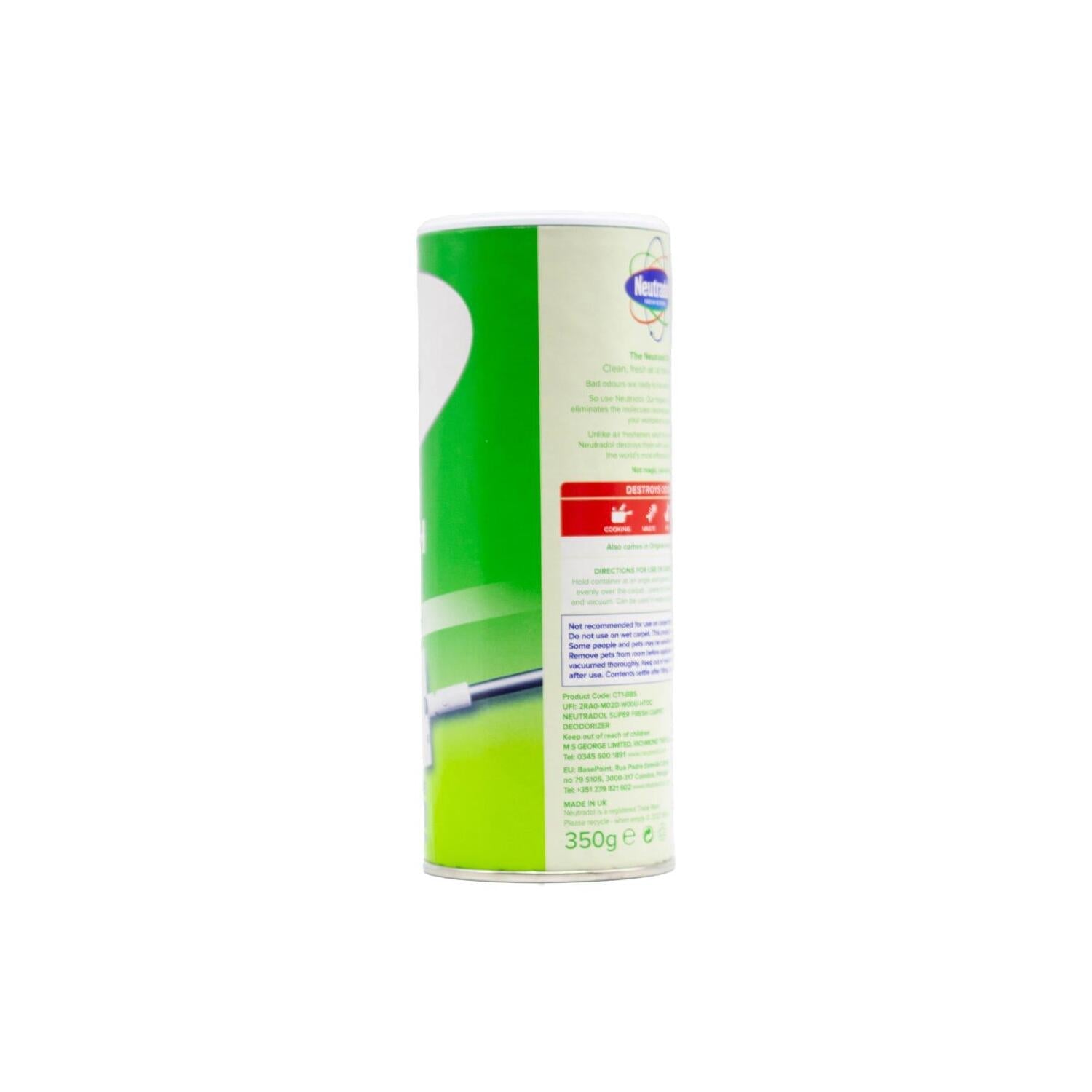 Neutradol 350g Vac N'Fresh Carpet Freshener Deodoriser Super Fresh