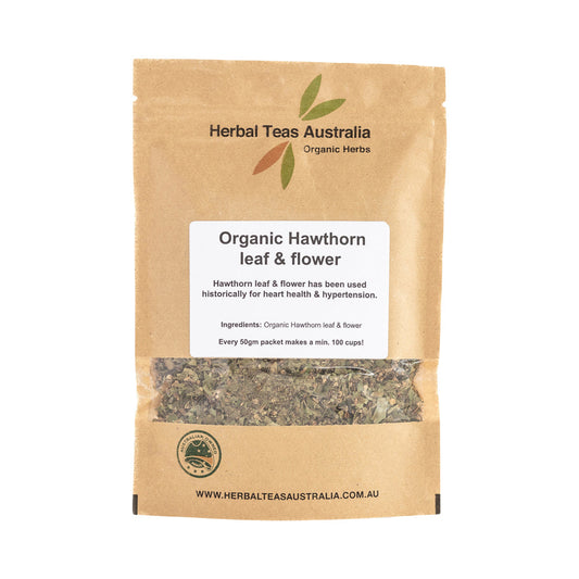 Herbal Teas Australia Organic Hawthorn Leaf & Flower 50g