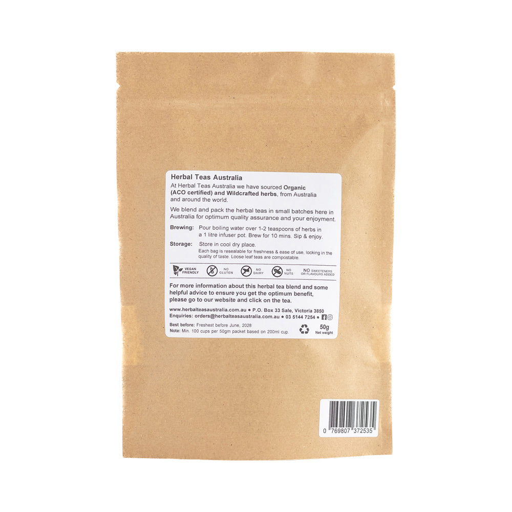 Herbal Teas Australia Organic Raspberry Leaf 50g