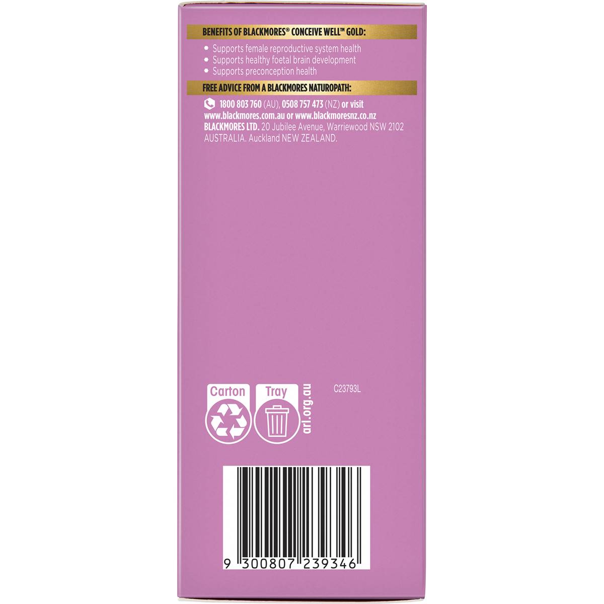 Blackmores Conceive Well Gold 28 Tablets + 28 Capsules - Cutprice Online