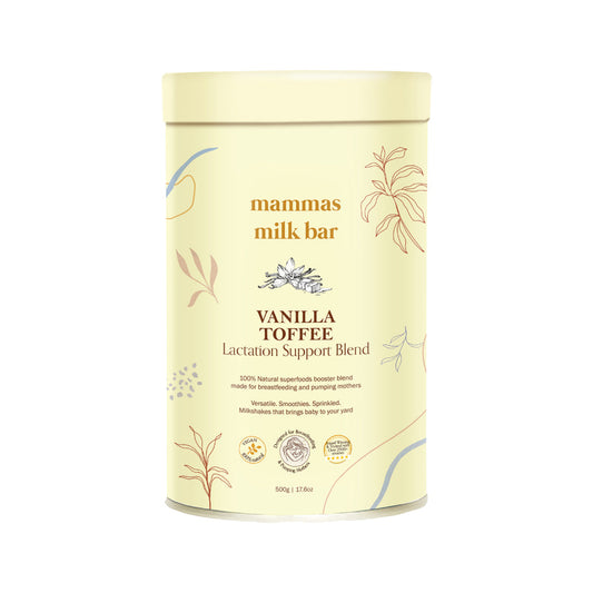 Mammas Milk Bar Vanilla Toffee Lactation Support Blend 500g