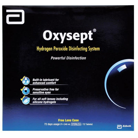 Oxysept 240ml X 3 Plus 72 Tab (Formerly Known As Omnicare) - Cutprice Online