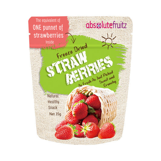 Absolutefruitz Freeze Dried Strawberry – One Punnet 35g - Cutprice Online