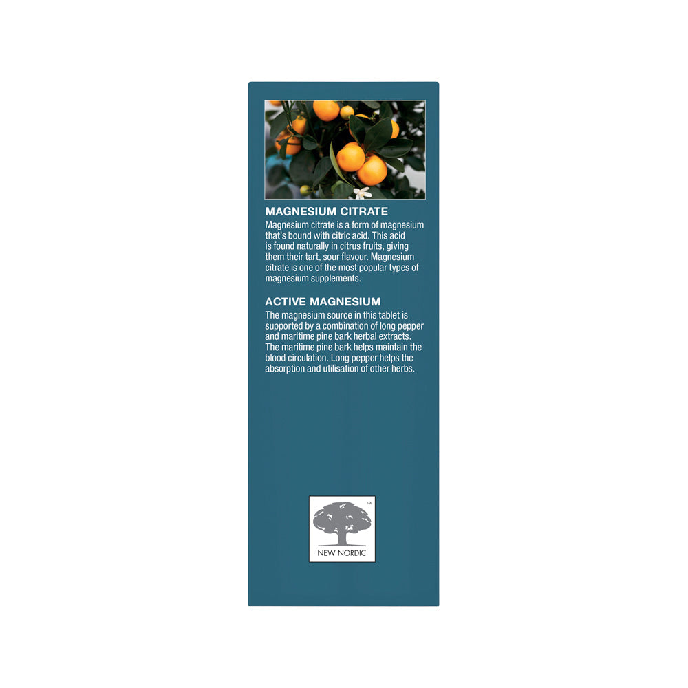 New Nordic Active Magnesium Citrate 750mg 60t