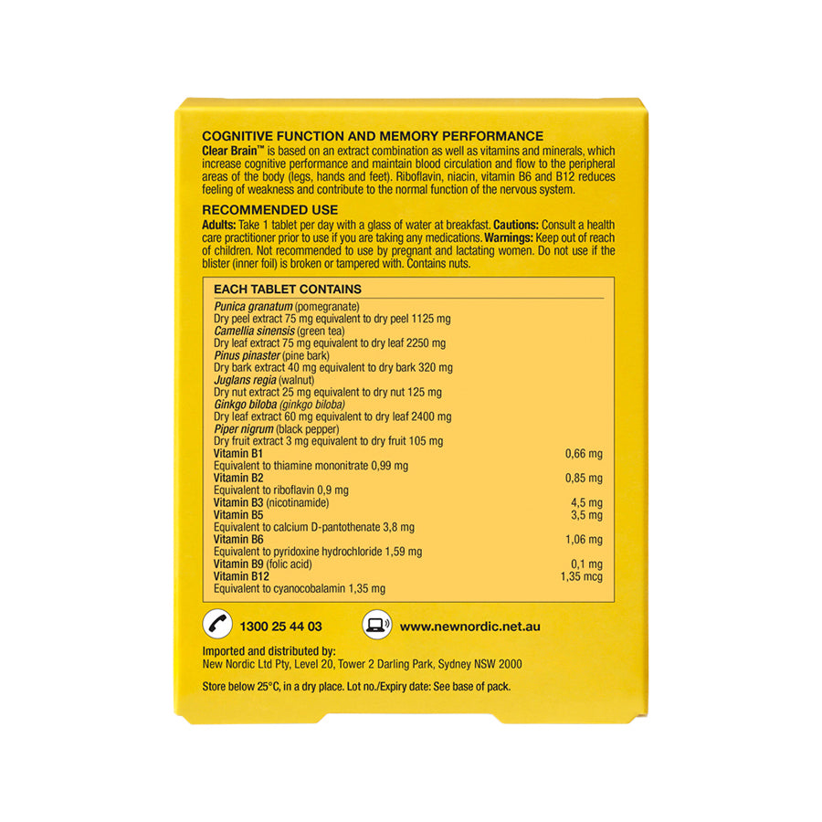 New Nordic Clear Brain 60t - Cutprice Online