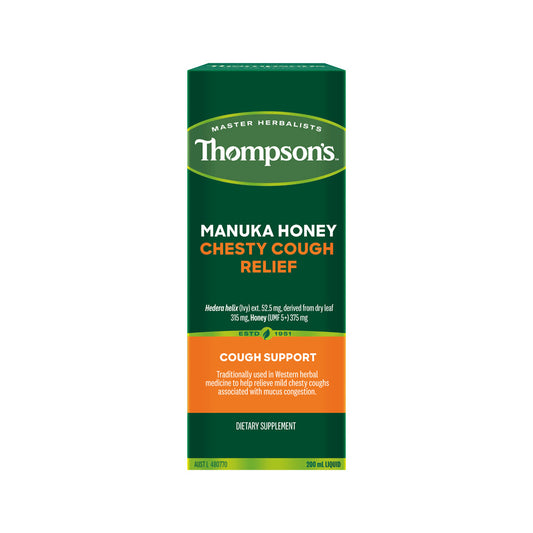 THOMPSONS MANUKA HONEY CHESTY COUGH RELIEF 200ML