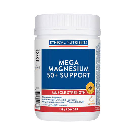 Ethical Nutrients Mega Magnesium 50+ Support Tangerine 139g